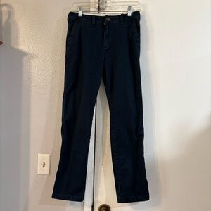 Abercrombie Kids Boys Blue Pants Uniform Preppy 15/16 Chino Navy